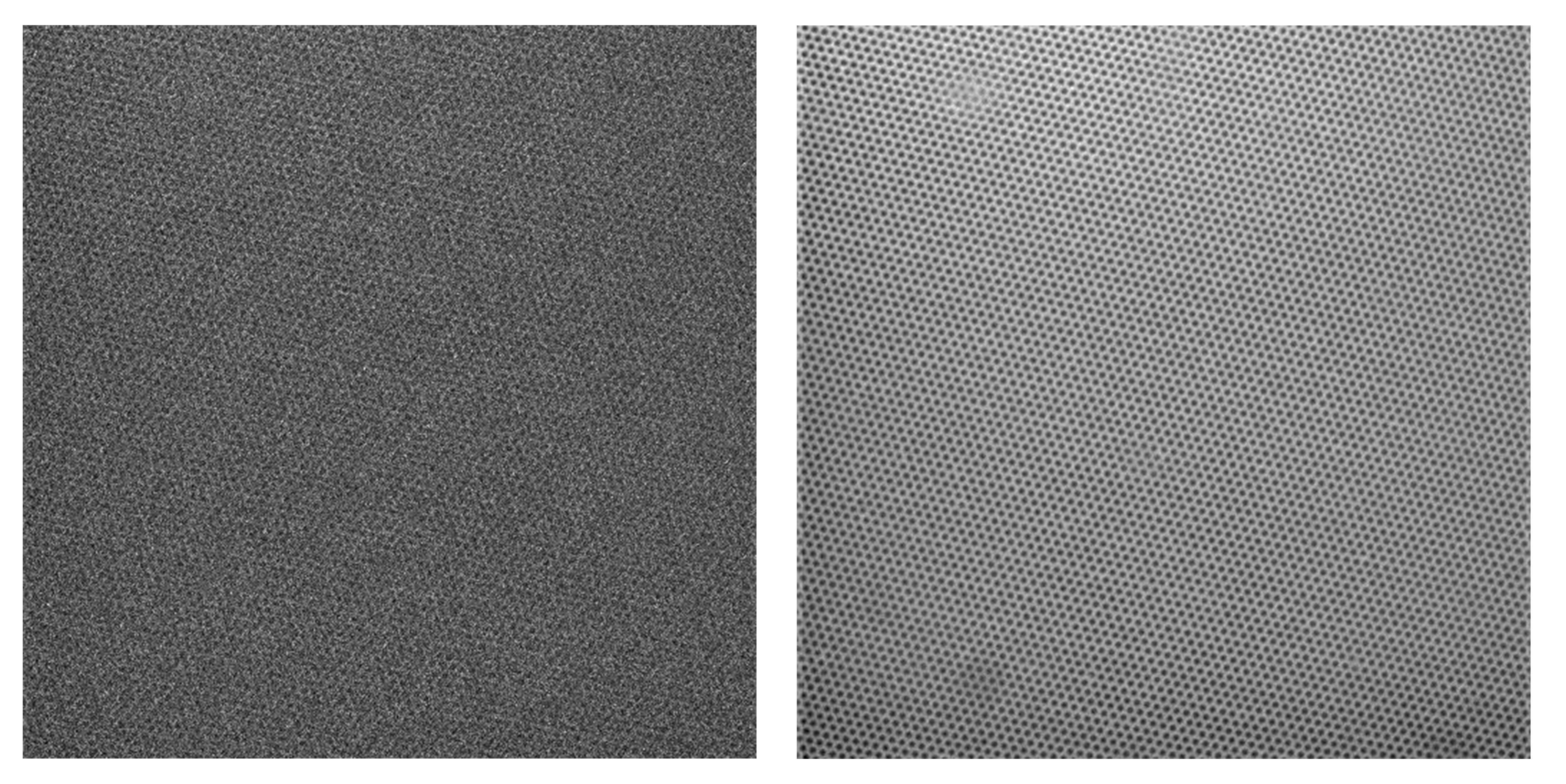 Single Raw Frame and Average of Frames 1-200
